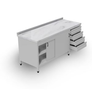 Dolaplı 4 Çekmeceli Tezgah