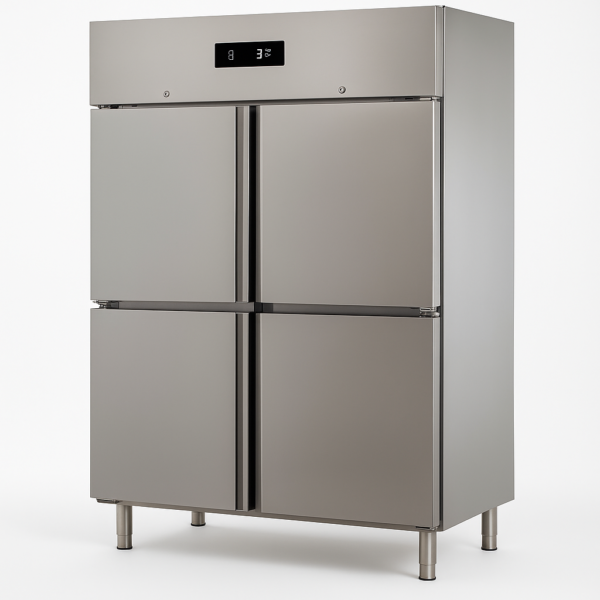 4 Yarım İnoks Kapı Dik Tip Derin Dondurucu