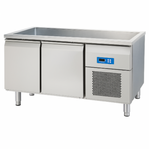 Çift İnoks Kapı Buzdolabı Soğuk Servis Bankosu