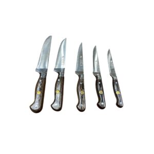 6'lı Deri Çanta Bıçak Seti