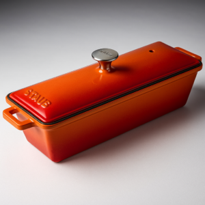 Döküm Terrine Ekmek Kalıbı Kırmızı