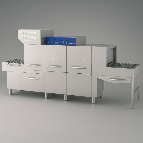 Konveyör Tipi Bulaşık Yıkama Makinesi – Sağ Giriş Kurutmasız