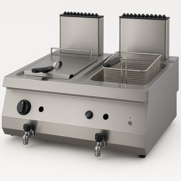 Fritöz Set Üstü 700 Seri Gazlı 80x70x30