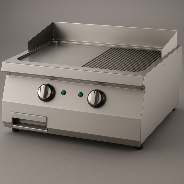 Grill Plate Set Üstü 700 Seri Yarı Oluklu Elektrikli 80x70…