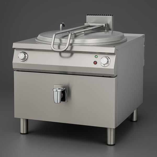 Kaynatma Tenceresi İndirekt Elektrikli 250 Lt. 100x110x85-Silindirik Kazanlı