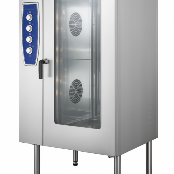 Konveksiyonlu Fırın Gazlı 20×GN 2/1 Kızaklı – Kit Arabalı