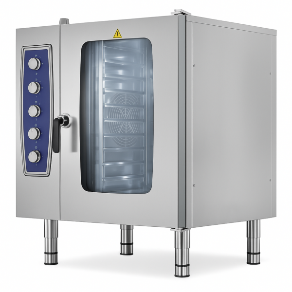 Konveksiyonlu Fırın Gazlı 6×GN 1/1 Kızaklı