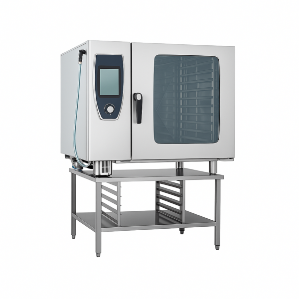 Konveksiyonlu Kombi Fırın Gazlı 10×GN 2/1 Kızaklı