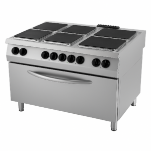 Kuzine Büyük Fırınlı 900 Seri Elektrikli 6 Kare Plate 120x…