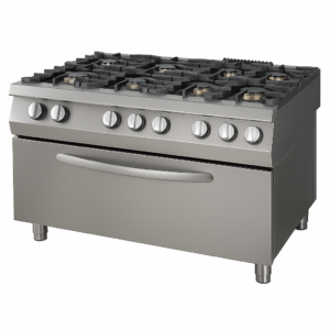 Kuzine Büyük Fırınlı 900 Seri Gazlı 6 Açık Ateş 120x90x8…