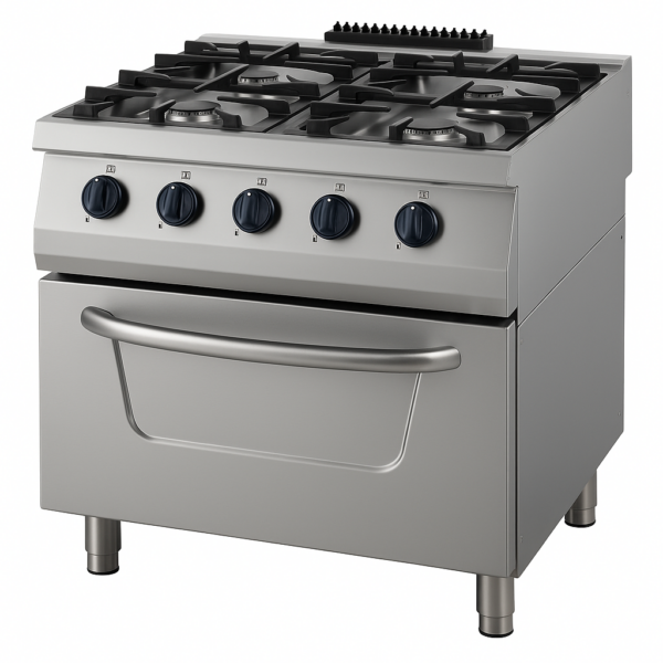 Kuzine Fırınlı 700 Seri Gazlı 4 Açık Ateş 80x70x85 (Lp)-2X…