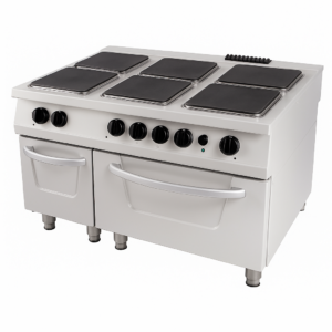 Kuzine Fırınlı 900 Seri Elektrikli 6 Kare Plate 120x90x85