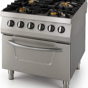 Kuzine Fırınlı 900 Seri Gazlı 4 Açık Ateş 80x90x85 (2X10 K…