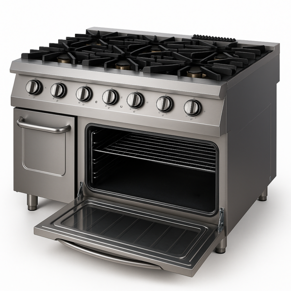 Kuzine Fırınlı 900 Seri Gazlı 6 Açık Ateş 120x90x85