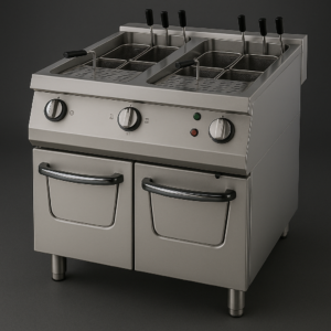 Makarna Fritözü Dolaplı 900 Seri Elektrikli 80x90x85