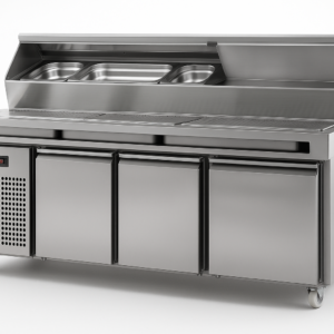 Make Up Pizza Hazırlık Dolabı 188X80 Özel Pizza Önü Telli