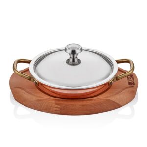 Multi Metal Bakır İndüksiyon Sahan + Kapak + Nihale