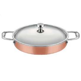 Multi Metal Bakır İndüksiyon Sığ Tencere