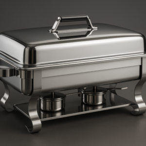 Öztiryakiler Düz Kapaklı Paslanmaz Çelik Chafing Dish