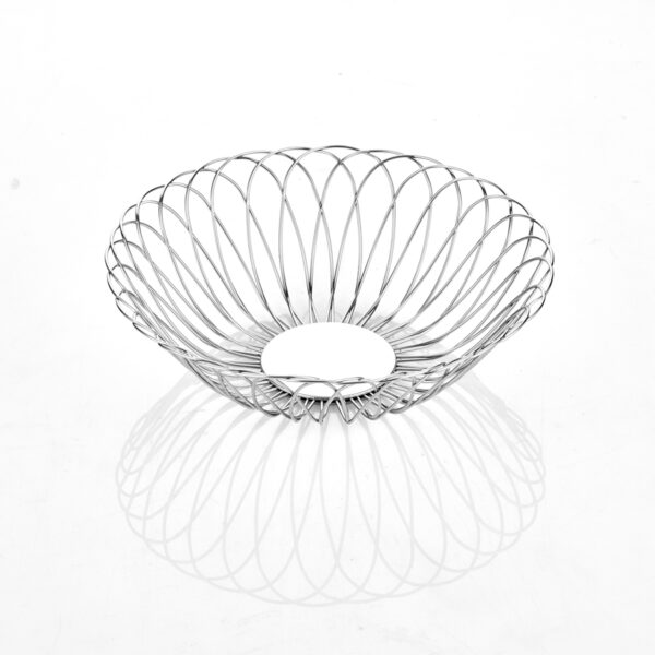 Paslanmaz Yuvarlak Ekmek Ve Meyve Sepeti (Lily)