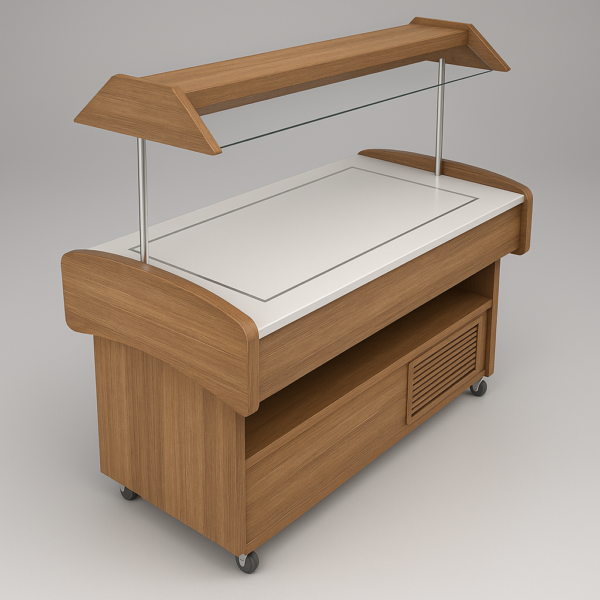 Sıcak Saladbar Düz Zeminli