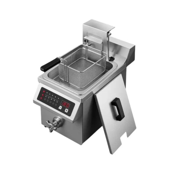 Tezgah Üstü Otomatik Asansörlü İndüksiyonlu Fritöz