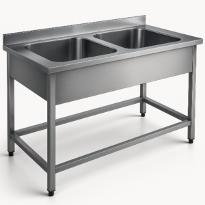 Tezgah Altı Makineler İçin Eviyeli Tezgah